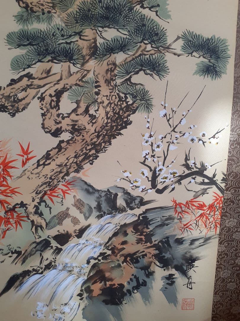 掛け軸3本セット~松竹梅鶴亀など~