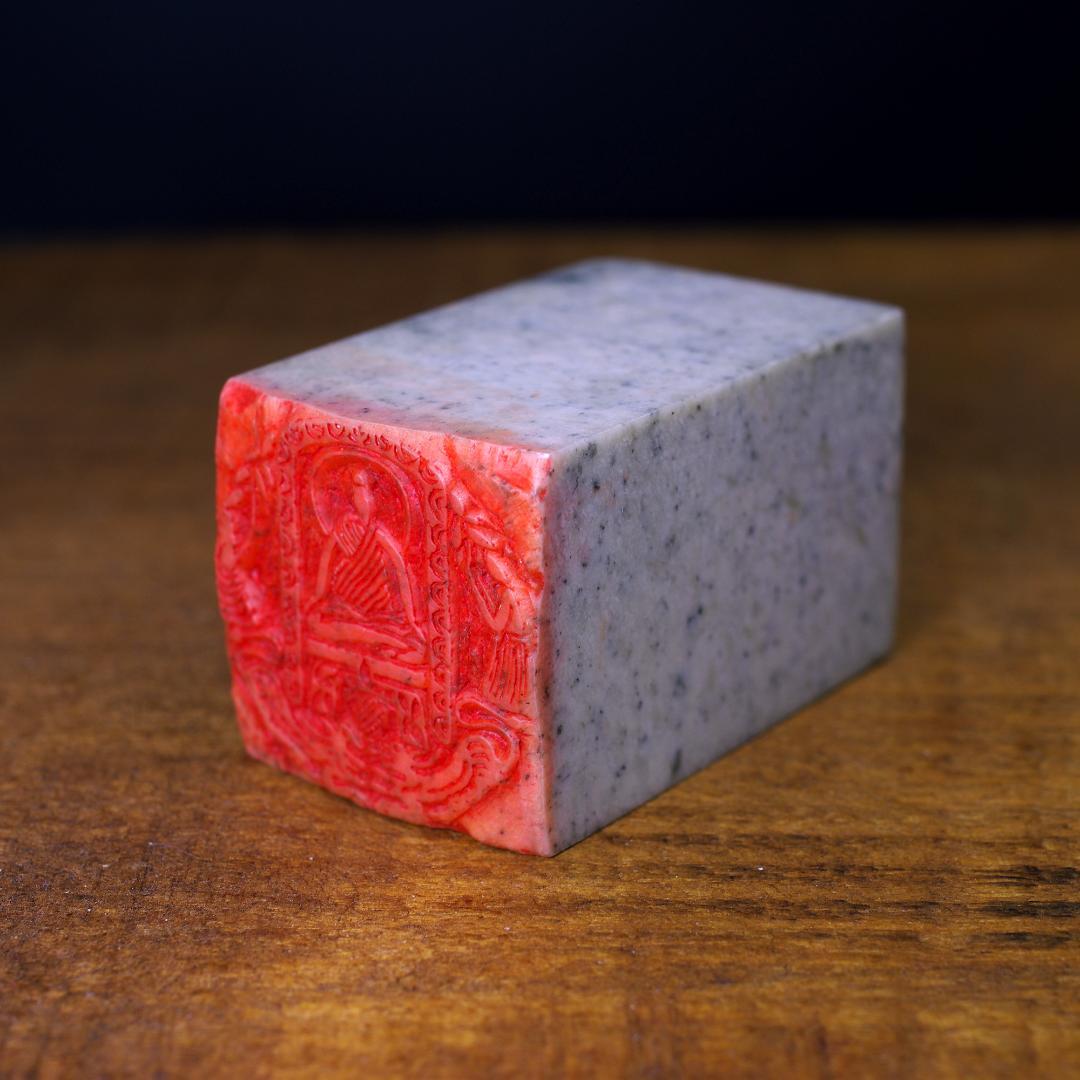 篆刻作品【仏像】朱文印 落款印 遊印 手作り印 博悦堂B054