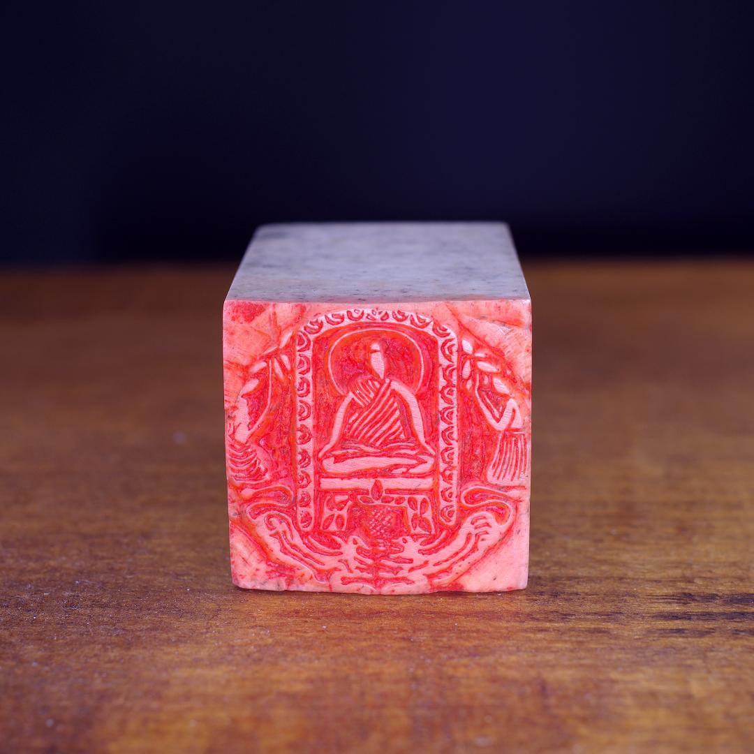 篆刻作品【仏像】朱文印 落款印 遊印 手作り印 博悦堂B054
