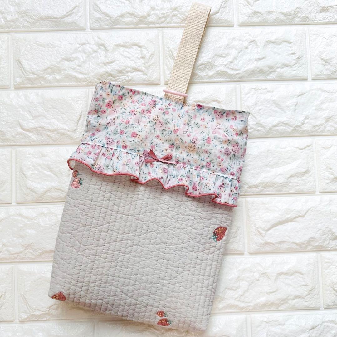 ハンドメイド　リバティ　花柄　女の子　レッスンバッグ　ヌビ　入園入学　上靴入れ