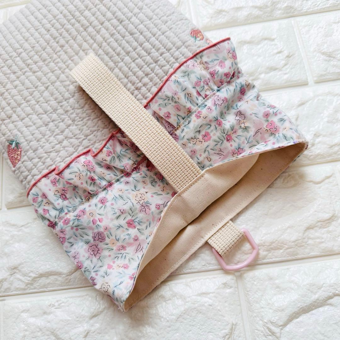 ハンドメイド　リバティ　花柄　女の子　レッスンバッグ　ヌビ　入園入学　上靴入れ