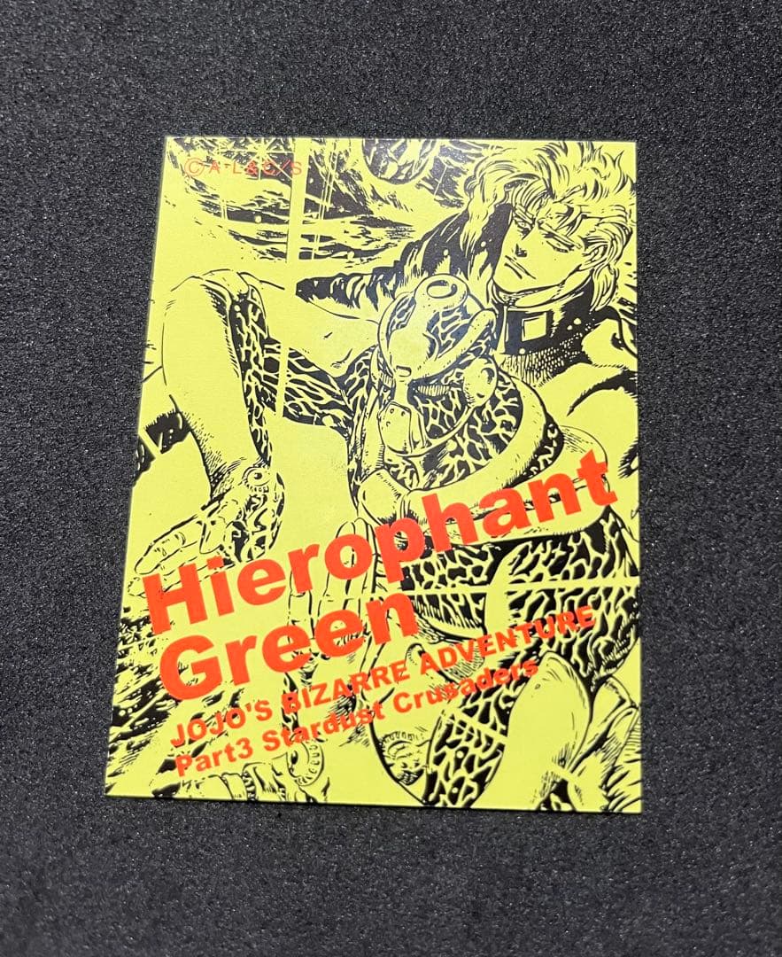 ジョジョの奇妙な冒険 リアルペイントシート 花京院典明 ハイエロファントグリーン