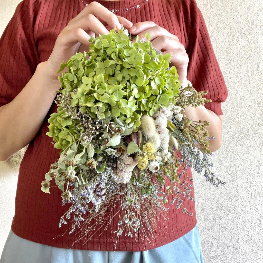 アナベル紫陽花　スワッグ