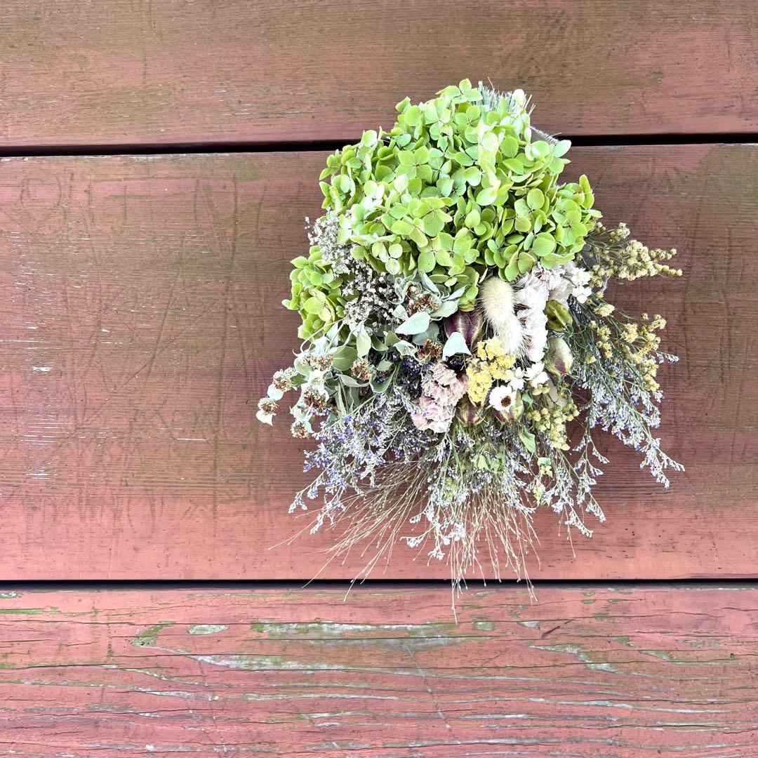 アナベル紫陽花　スワッグ