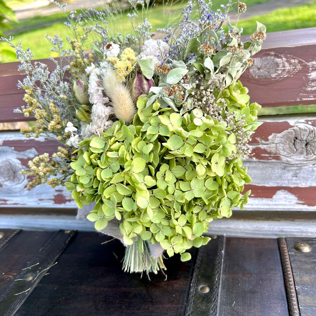 アナベル紫陽花　スワッグ