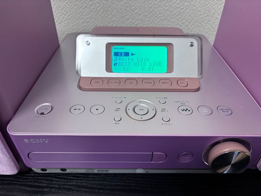 SONY CMT-E300HD CDコンポ リモコン付き
