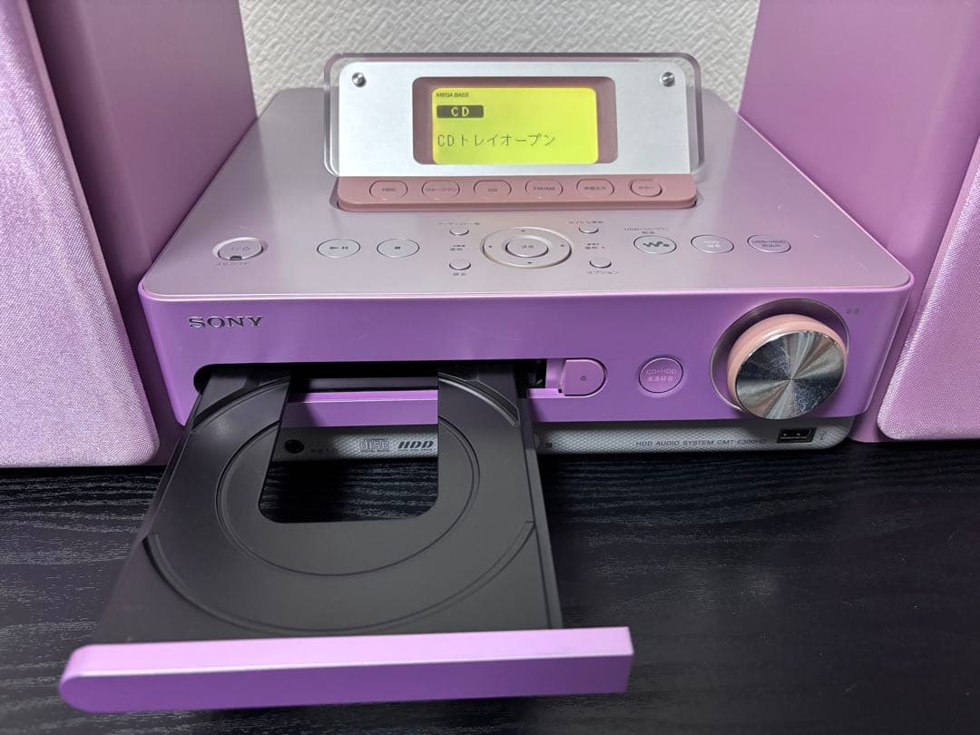 SONY CMT-E300HD CDコンポ リモコン付き