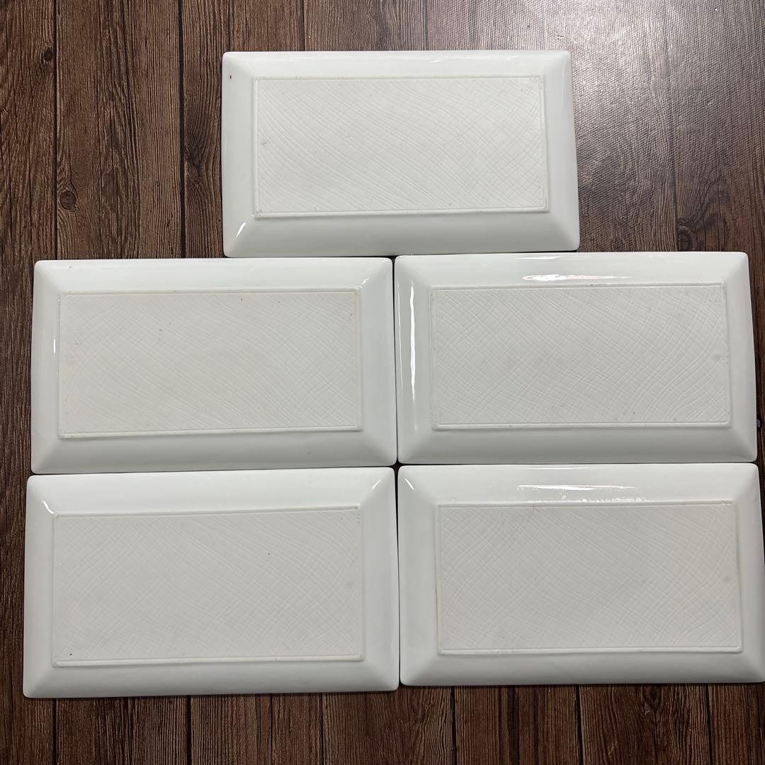 三洋陶器 龍峰窯 染錦 古伊万里 長角皿5枚セット