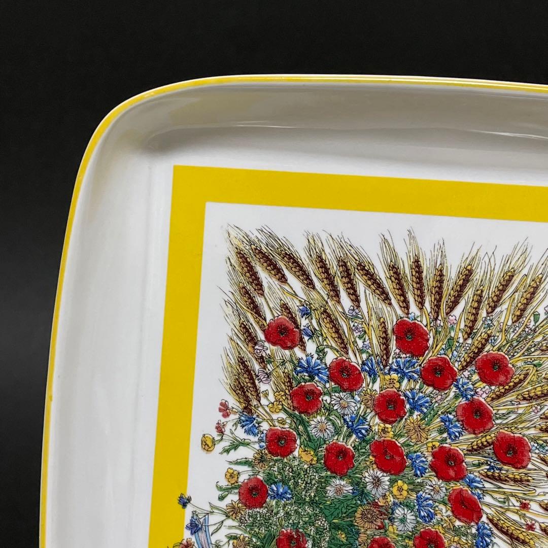 GUCCI グッチ スクエアトレー 花柄 小皿 プレート アクセサリートレー