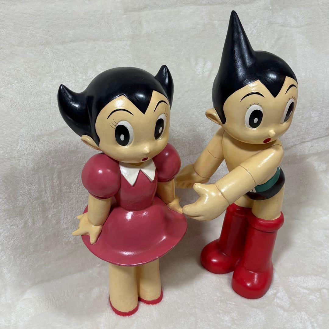 【超希少】鉄腕アトム ウランちゃん 大型フィギュア ペア ATS製 正規刻印あり