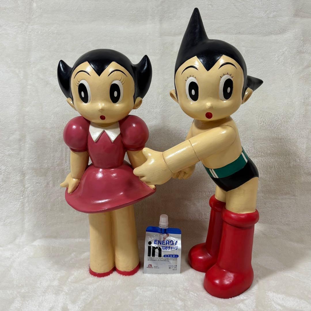 【超希少】鉄腕アトム ウランちゃん 大型フィギュア ペア ATS製 正規刻印あり
