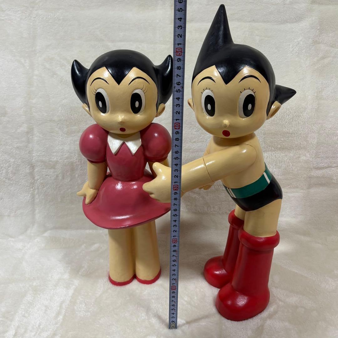 【超希少】鉄腕アトム ウランちゃん 大型フィギュア ペア ATS製 正規刻印あり