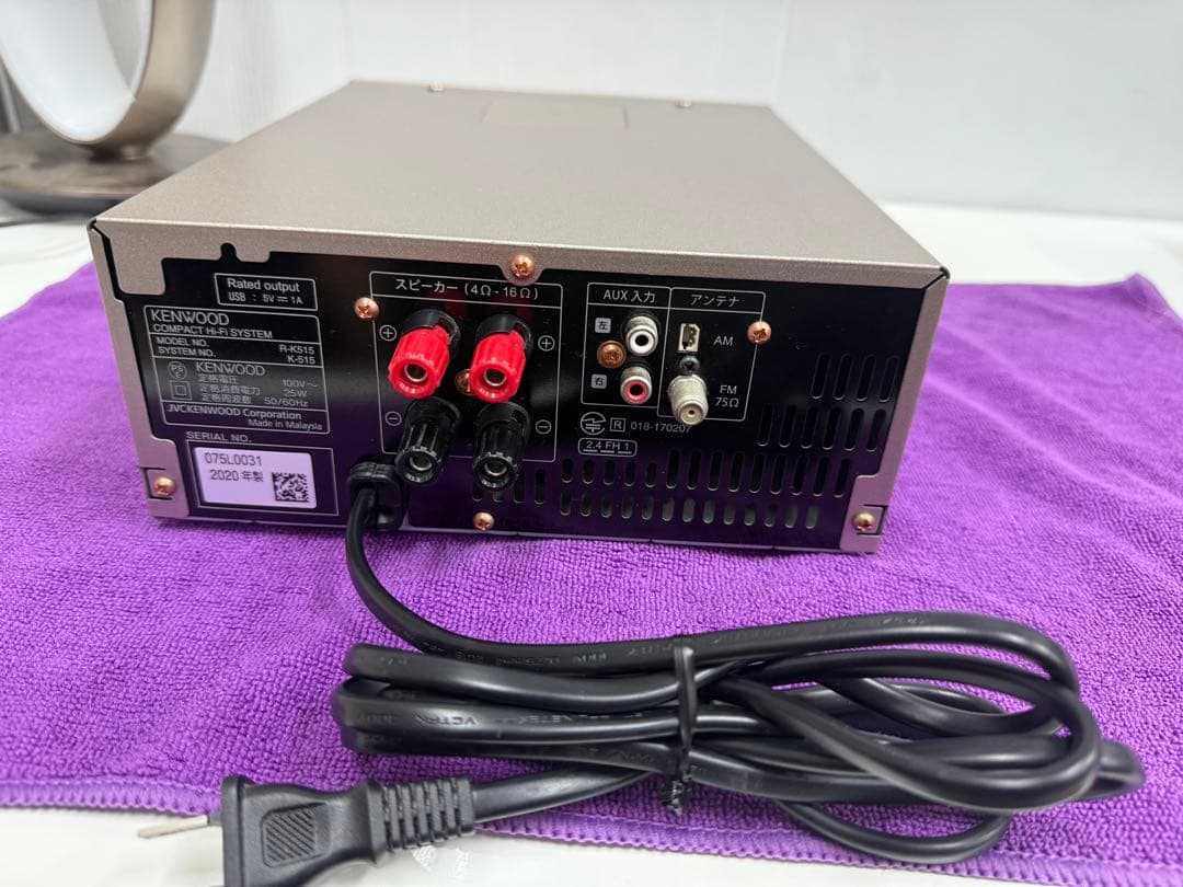 動作良好KENWOOD コンパクトHi-Fiシステム K-5152020年製