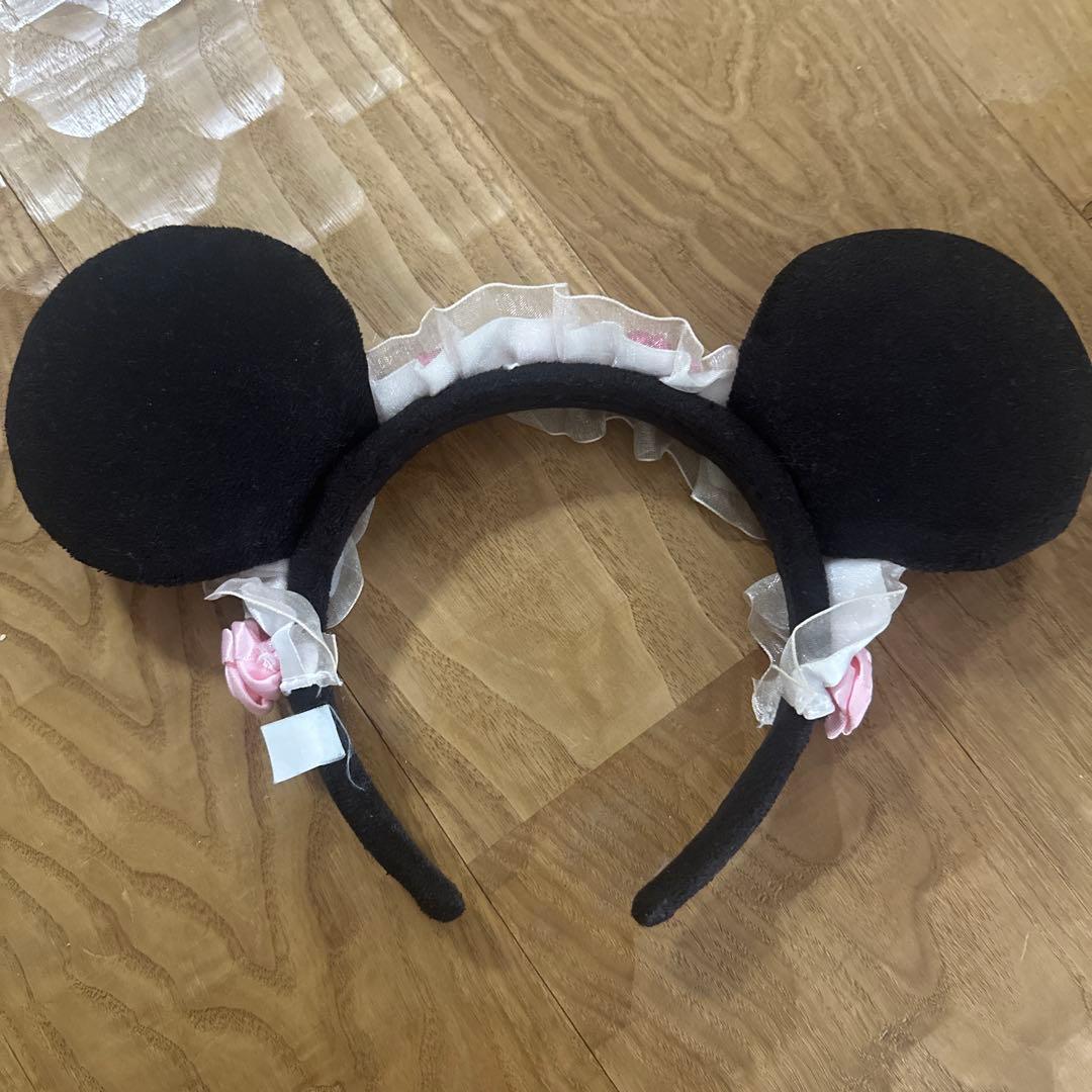 ミニー ディズニー ビンク レア 薔薇 カチューシャ