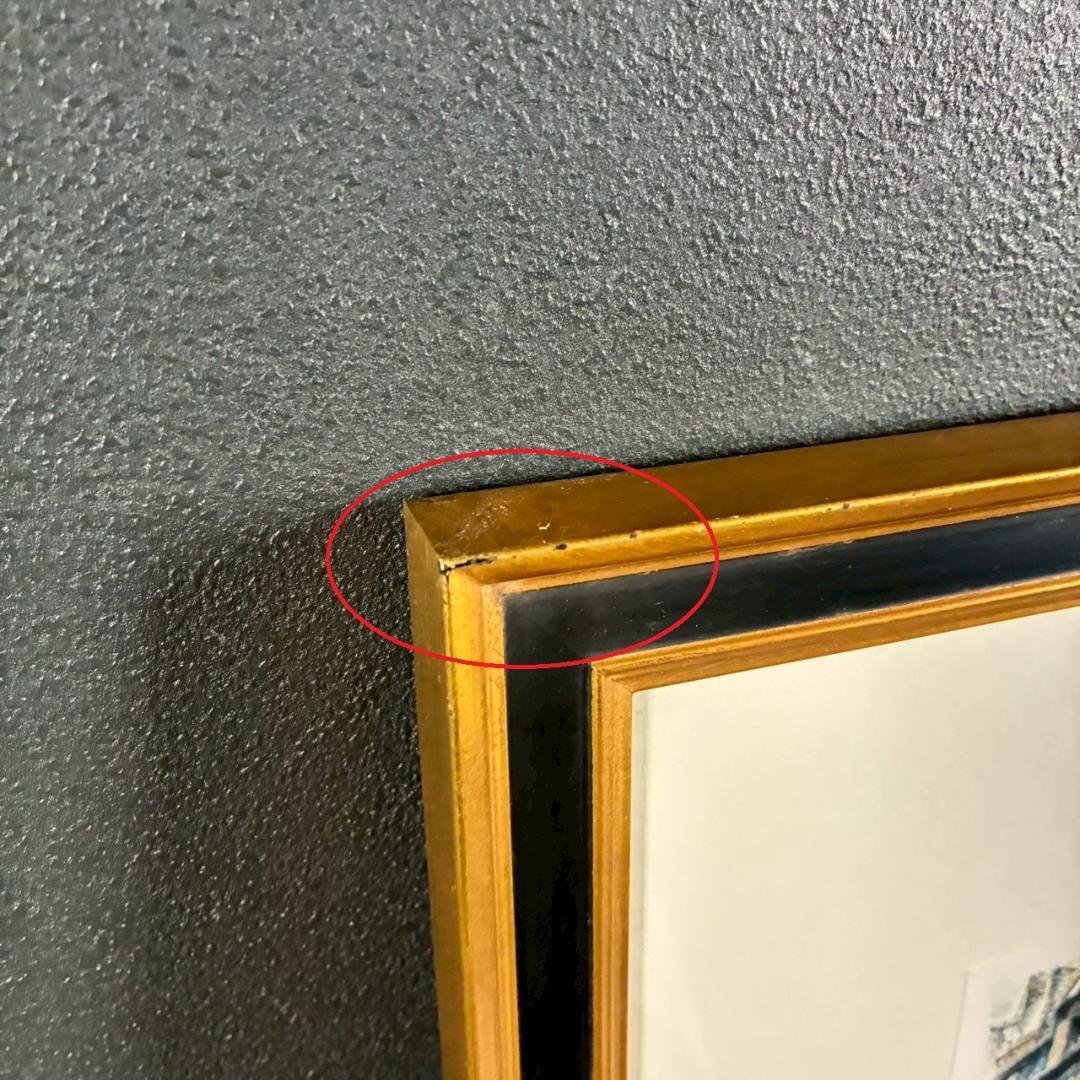 美品 荻須高徳「ラップ通り」リトグラフ アトリエ認証印有 松坂屋 定価17万円