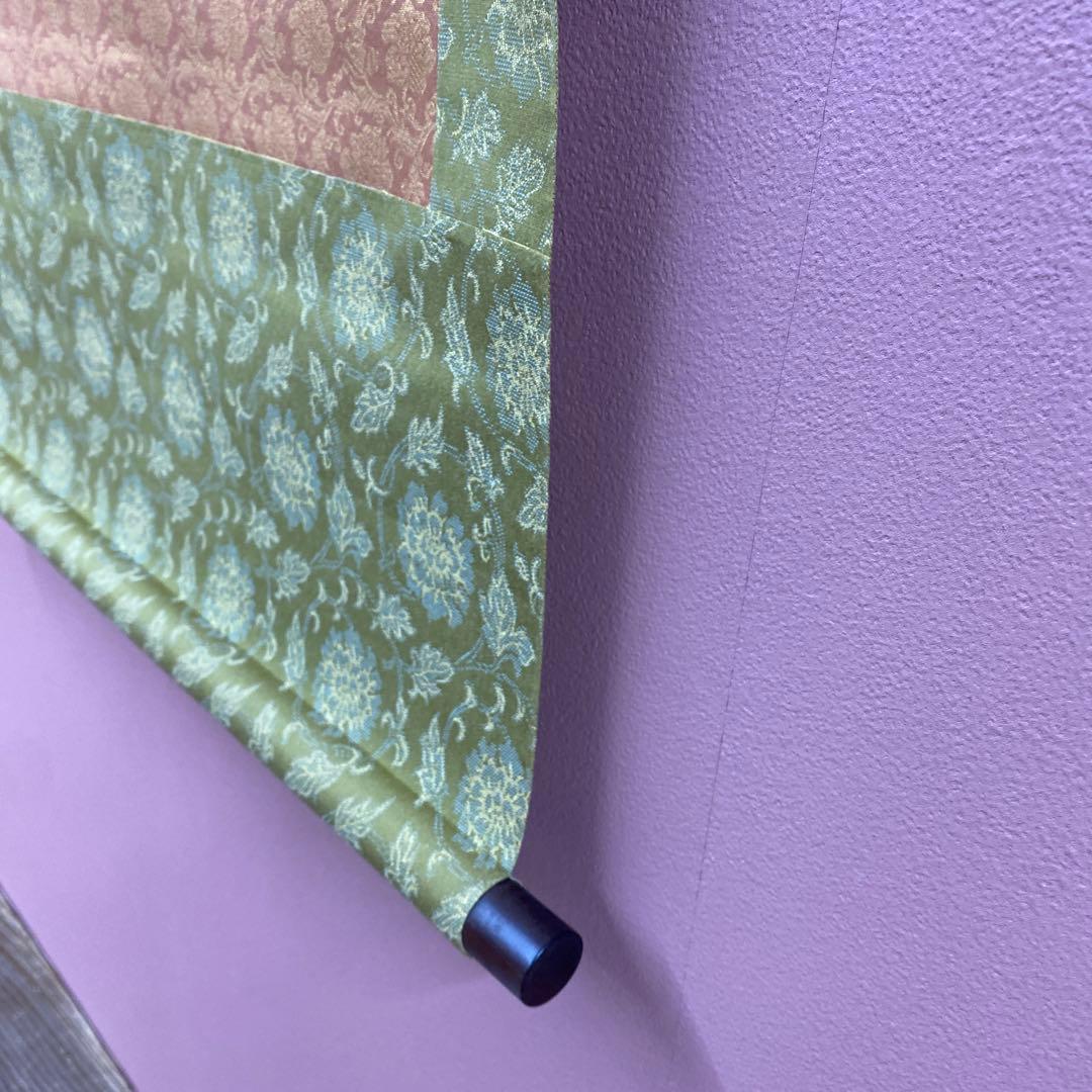 美品 掛け軸 国宝 伝船中湧現観音像 解説付き 仏教美術 空海 印刷 高野山