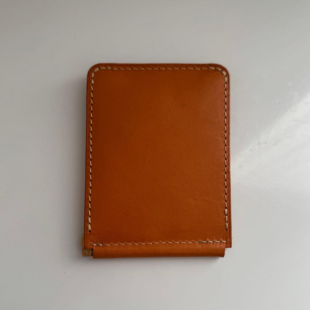 FREAK&CO. マネークリップ 小銭入れ付き キャメル ミニ財布 レザー