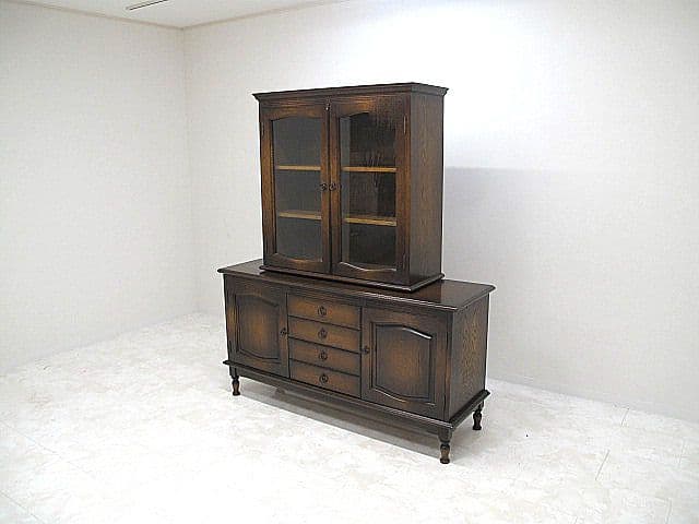 美品　飛騨産業/キツツキ/HIDA「穂高」リビングボード 　サイドボード/飾り棚