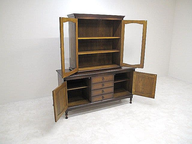 美品　飛騨産業/キツツキ/HIDA「穂高」リビングボード 　サイドボード/飾り棚