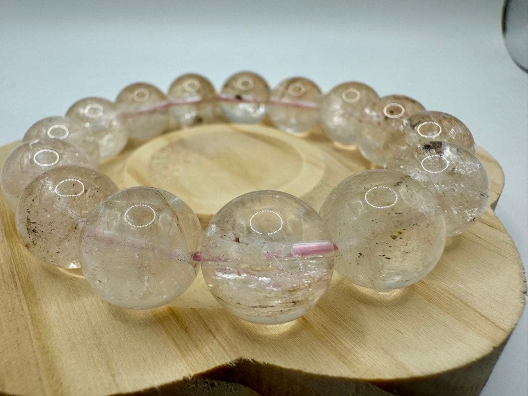 虹がいっぱい大粒 アイリス ローズクウォーツ　大玉 14mm