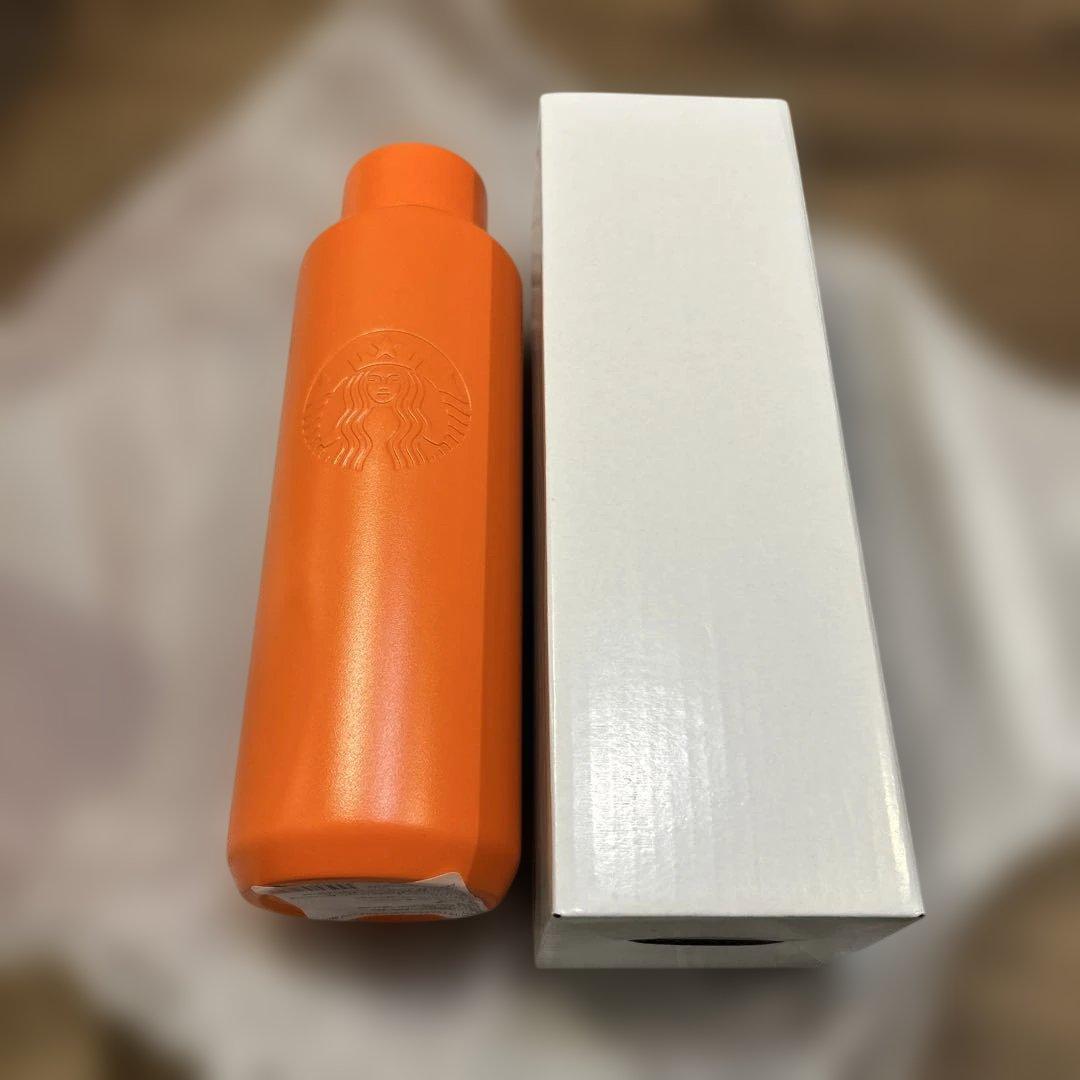 新品未使用 PORTER スタバ ステンレスボトル マットオレンジ 591ml
