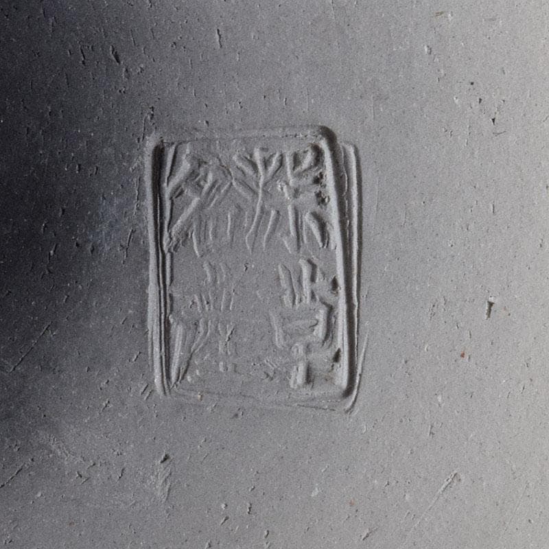 深草焼　染付　四ッ盃　明治期　時代箱　N　R9296