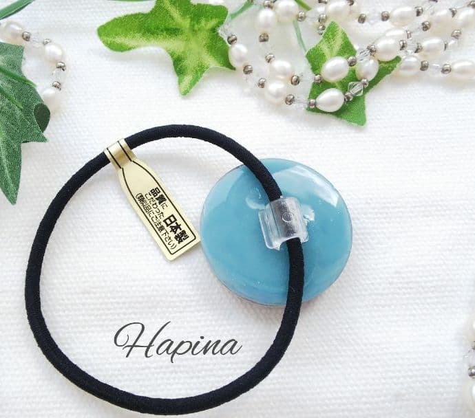 神話の世界 ラウンドレジンヘアゴム ポニーフック変更可能。