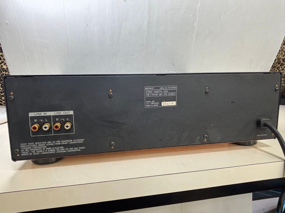 SONY カセットデッキ TC-KA7ES リモコン付き ジャンク品