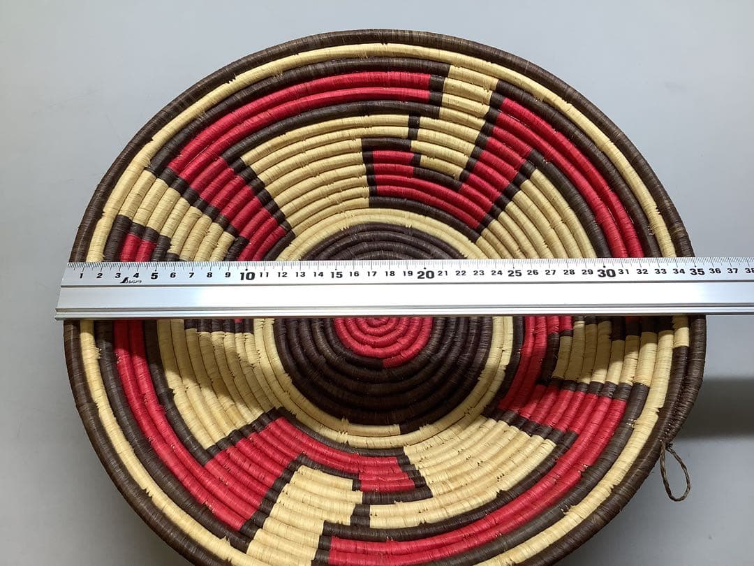 N95 アフリカ ラフィアバスケット ウガンダ ルウェンゾリ 手織り