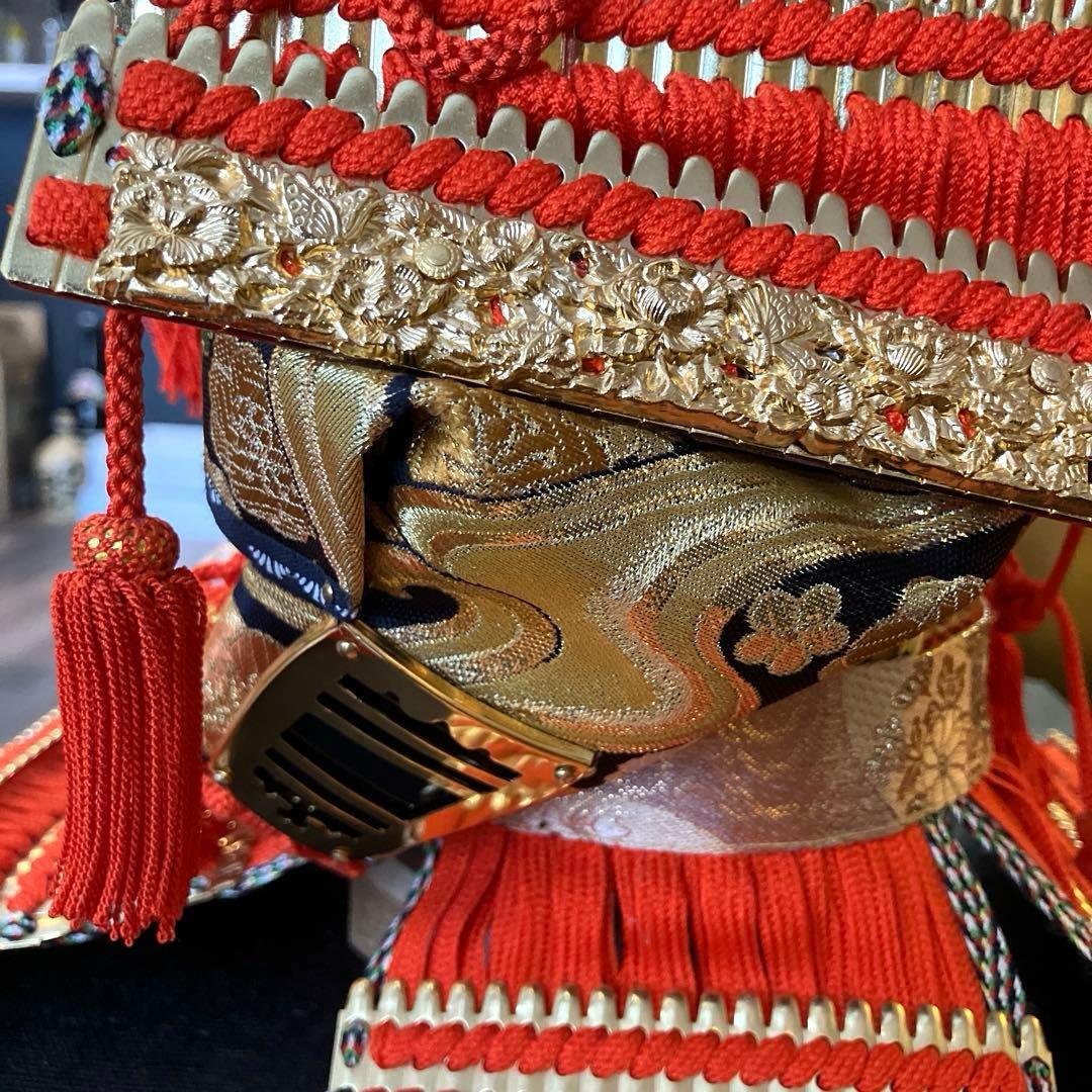 五月人形1️⃣　大鎧　弓太刀　飾り台　金屏風セット　京都平安雅峰　純金箔　子どもの日