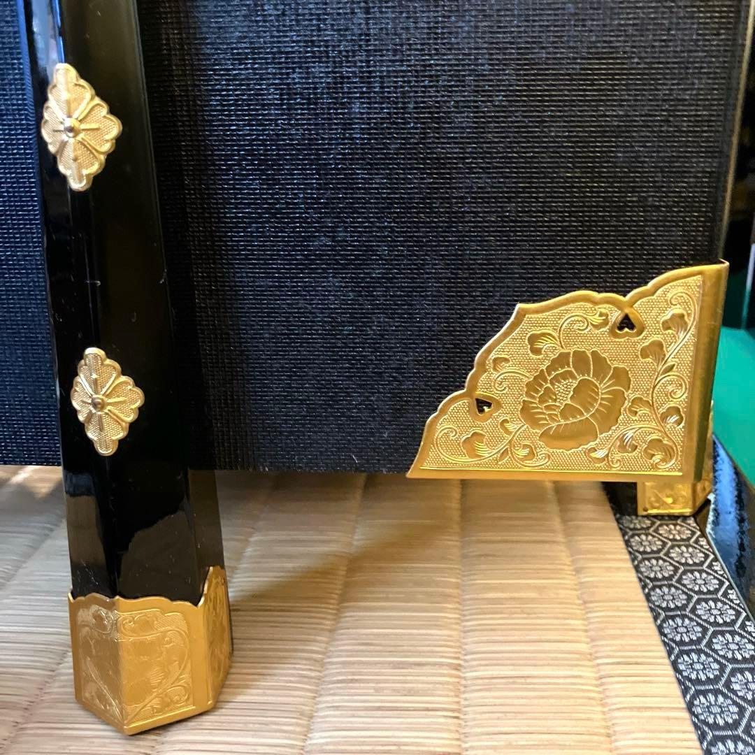 五月人形1️⃣　大鎧　弓太刀　飾り台　金屏風セット　京都平安雅峰　純金箔　子どもの日