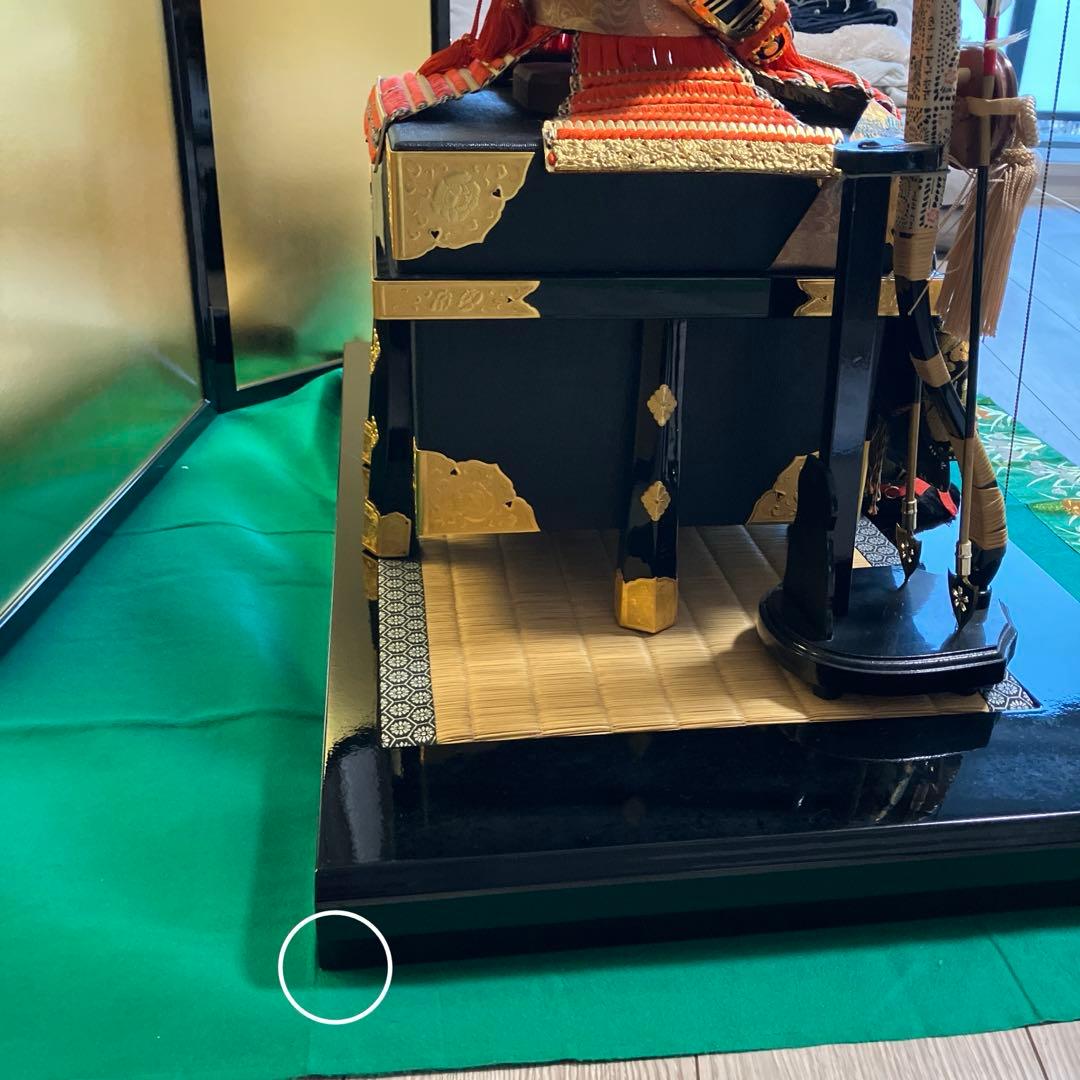 五月人形1️⃣　大鎧　弓太刀　飾り台　金屏風セット　京都平安雅峰　純金箔　子どもの日