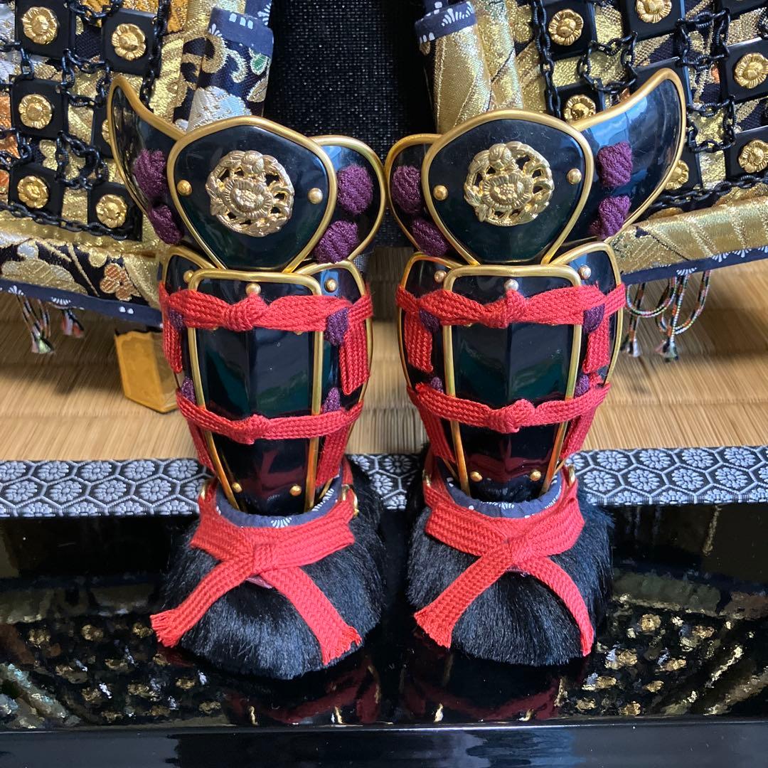 五月人形1️⃣　大鎧　弓太刀　飾り台　金屏風セット　京都平安雅峰　純金箔　子どもの日