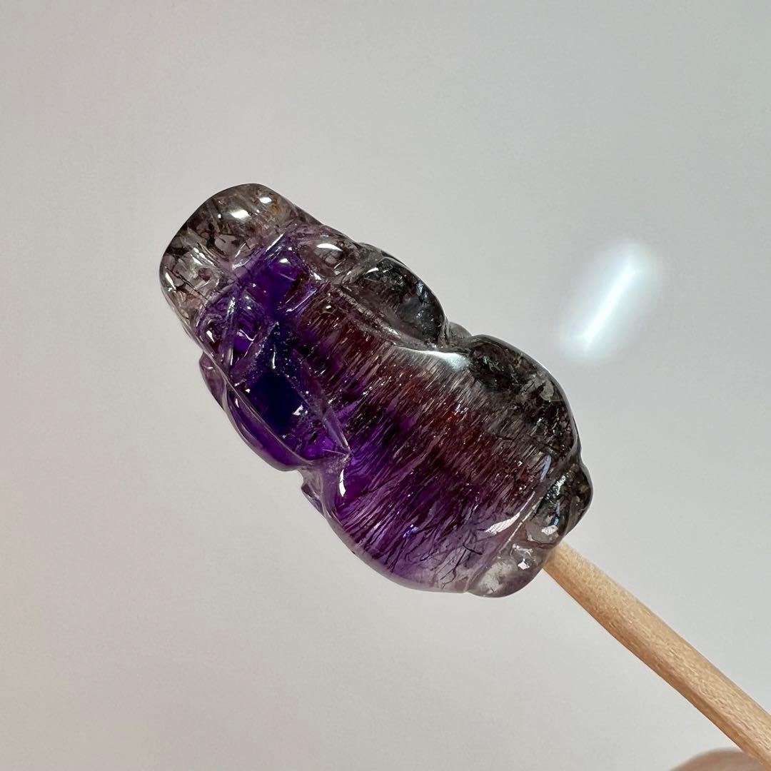 高品質　アメジストレピドクロサイト　スーパーセブン　ひきゅう　ヒキュウ　貔貅　4