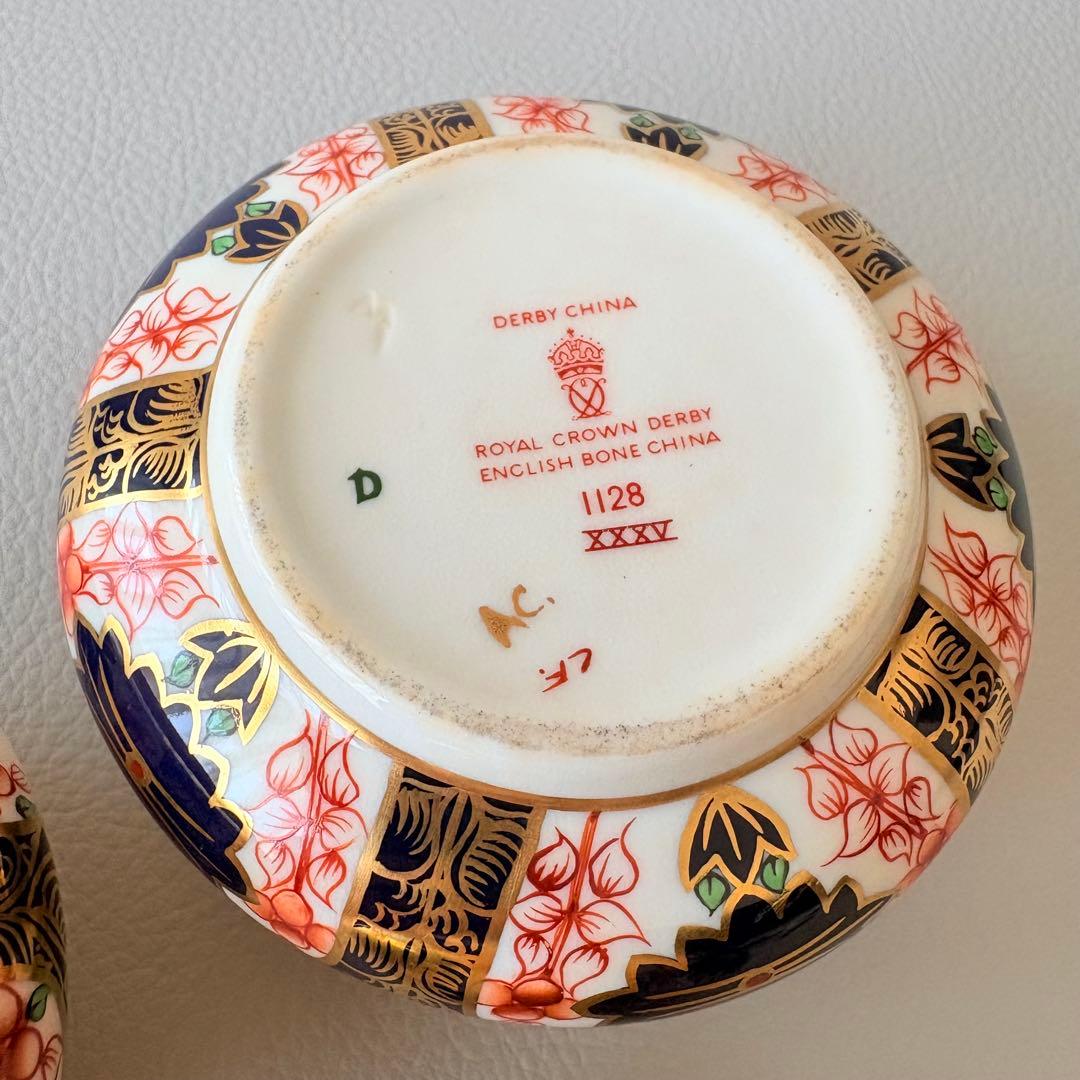 ロイヤルクラウンダービー　オールドイマリ 1128 キャンドルホルダー　3つ