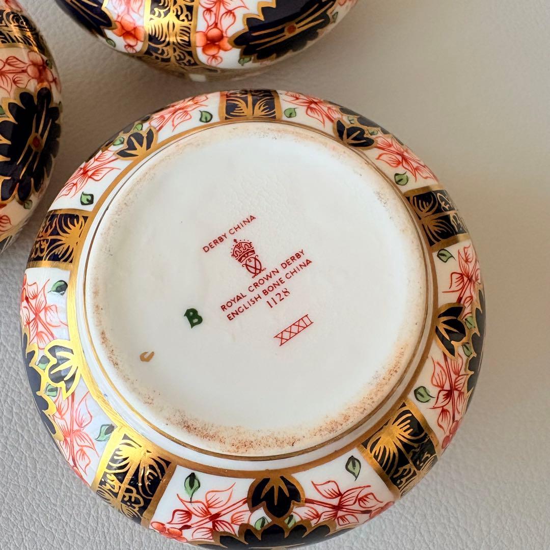 ロイヤルクラウンダービー　オールドイマリ 1128 キャンドルホルダー　3つ