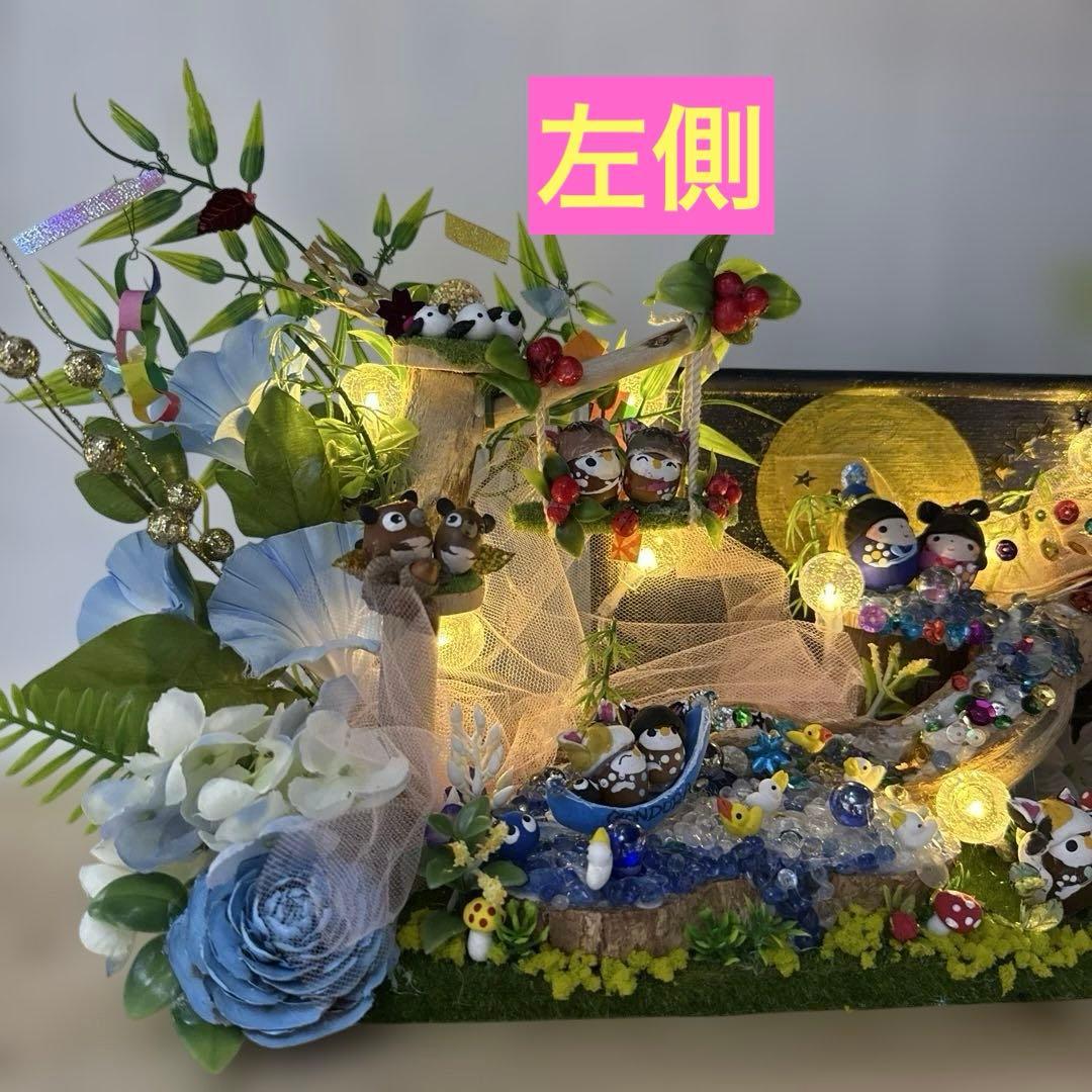 どんぐりアート♡2025年度　猫帽子BIG七夕オブジェ♡