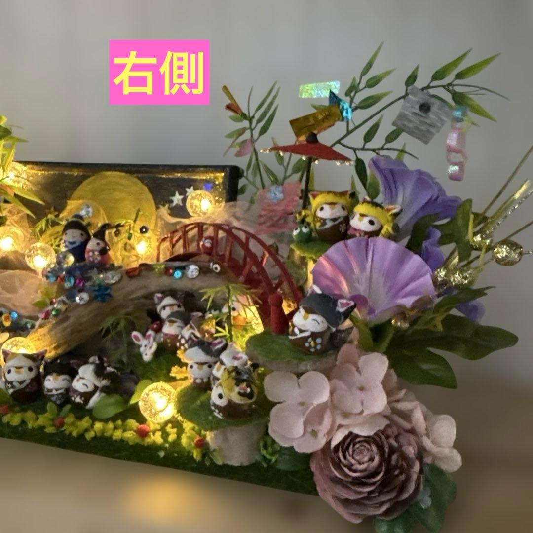 どんぐりアート♡2025年度　猫帽子BIG七夕オブジェ♡