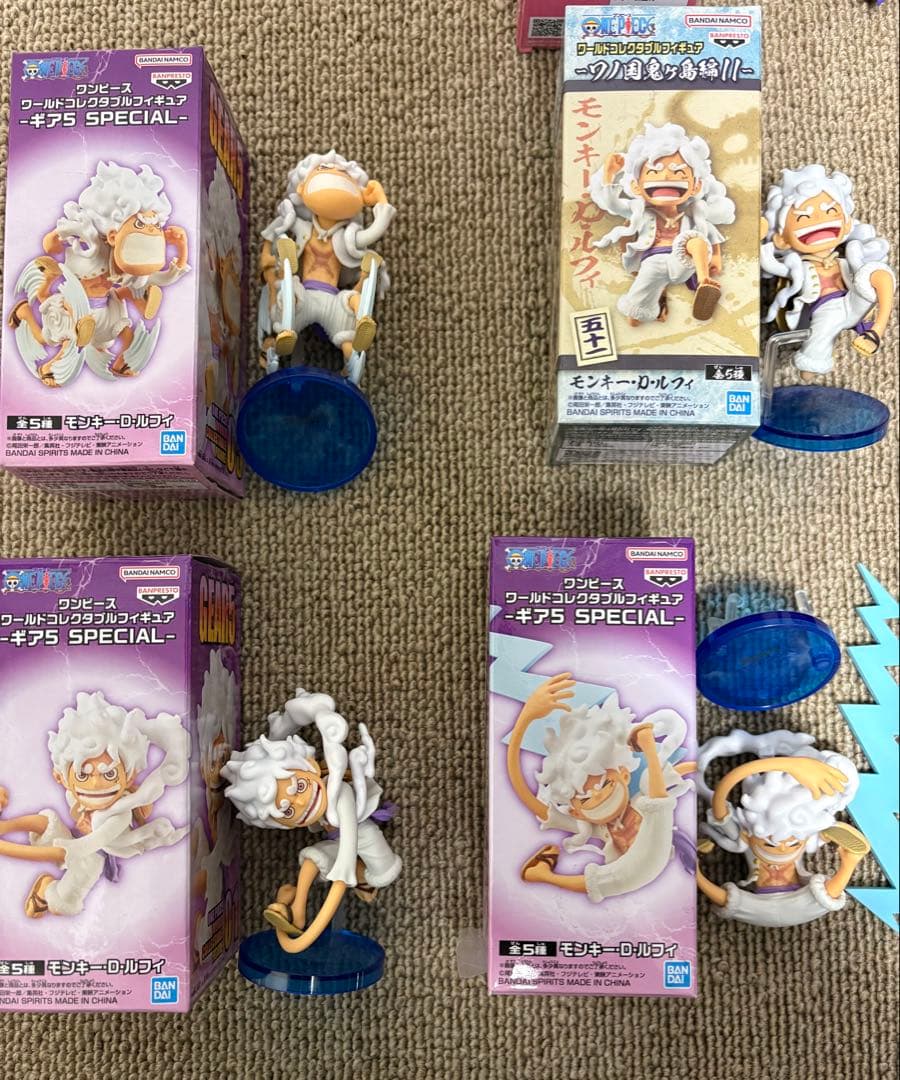 ワンピース フィギュア ワーコレ ルフィ ニカ ギア5 全7種セット