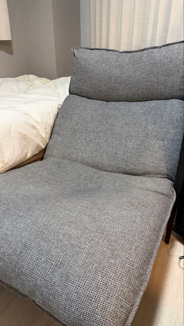 無印良品　グレー 1人掛けソファ リクライニング