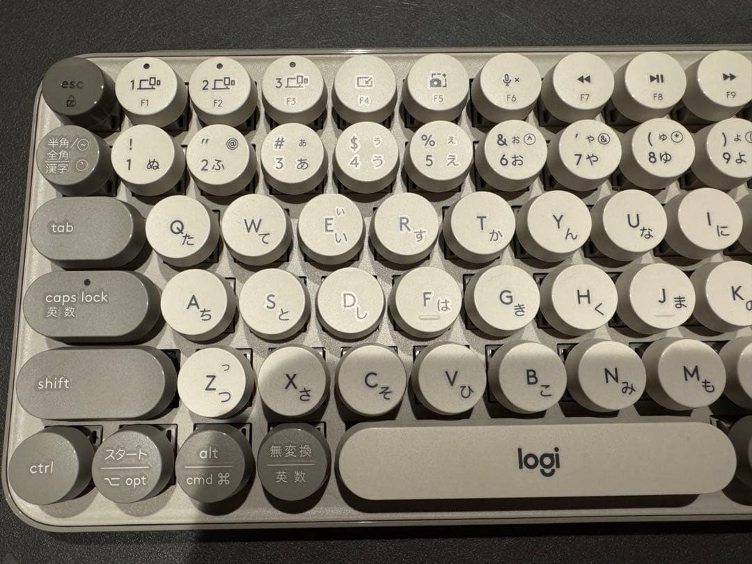Logicool POP KEYS K730GY グレージュ 日本語配列