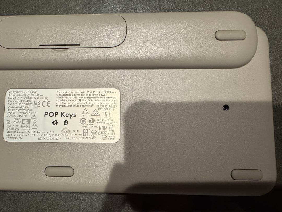 Logicool POP KEYS K730GY グレージュ 日本語配列