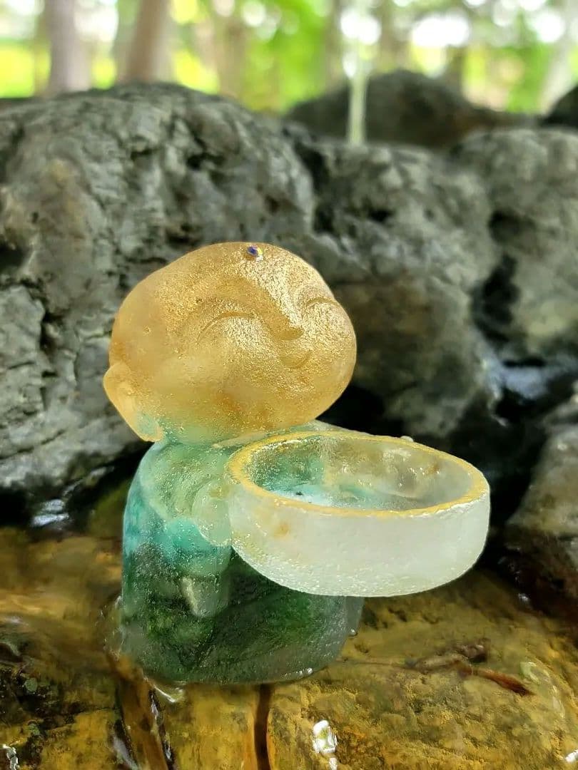 健康★身代わり地蔵★勾玉浄化　オルゴナイト