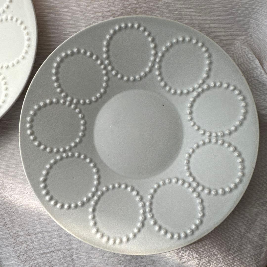 【ほぼ未使用】ミナペルホネン タンバリンSホワイト・ライトブラウン・ライトグレー