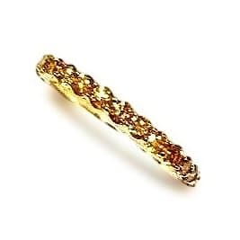 K18無着色天然ヴィヴィトイエロ－ダイヤリング、1.15ct.サイズ22.0号！