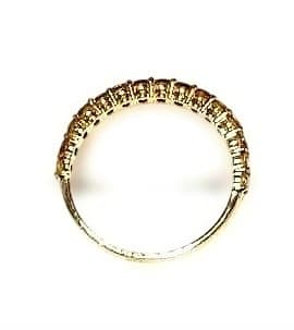 K18無着色天然ヴィヴィトイエロ－ダイヤリング、1.15ct.サイズ22.0号！