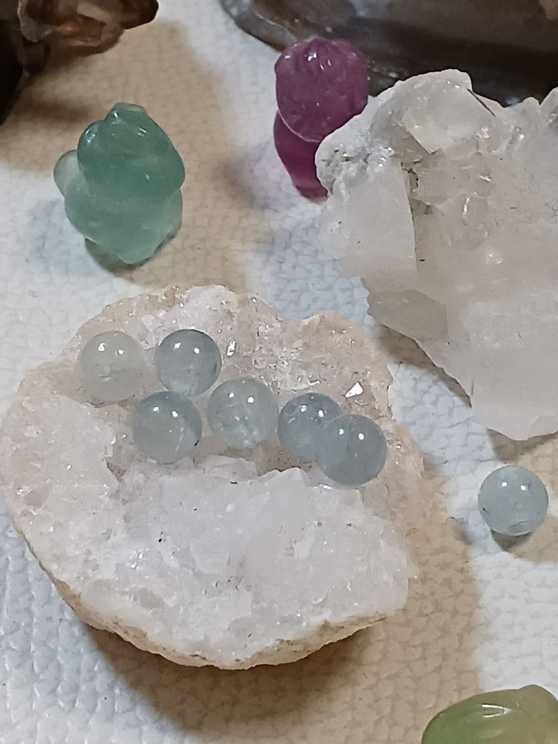 パワーストーン　天然石　お守り　ブレスレット　カイヤナイトシリカ