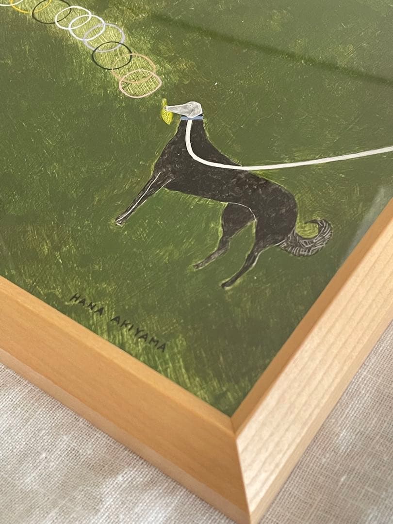 ◆アート 一点物 秋山花 Hana Akiyama イデー 直筆サイン入り