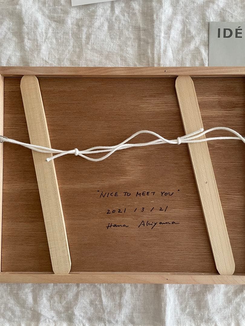 ◆アート 一点物 秋山花 Hana Akiyama イデー 直筆サイン入り