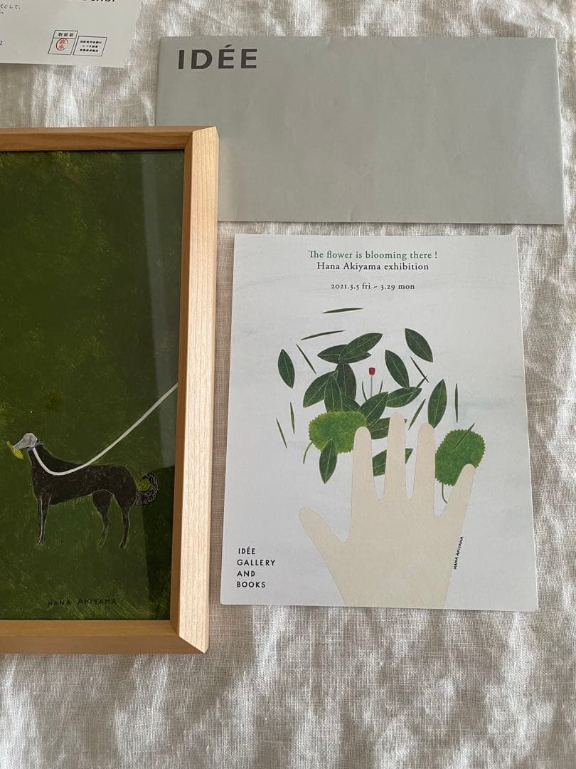 ◆アート 一点物 秋山花 Hana Akiyama イデー 直筆サイン入り